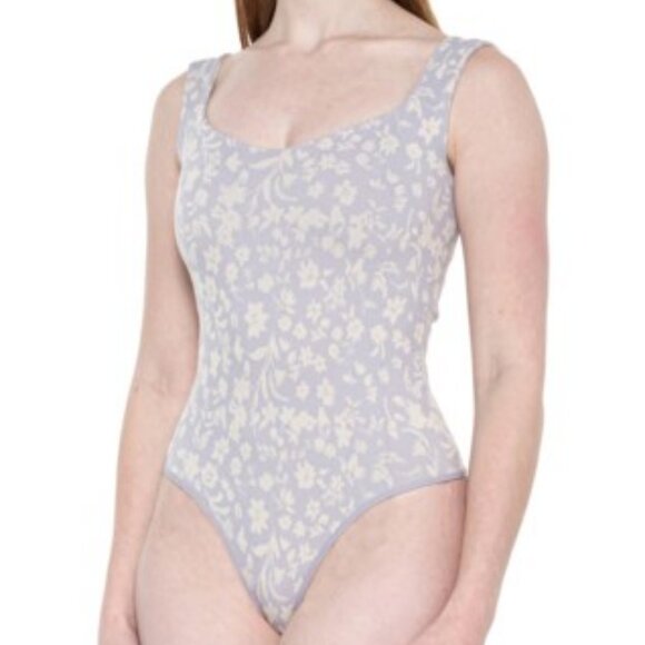 Free People "Printed Clean Lines" Bodysuit - Picture 1 of 4